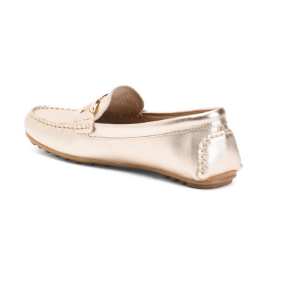 Piero Masetti Gold Leather Moccasins